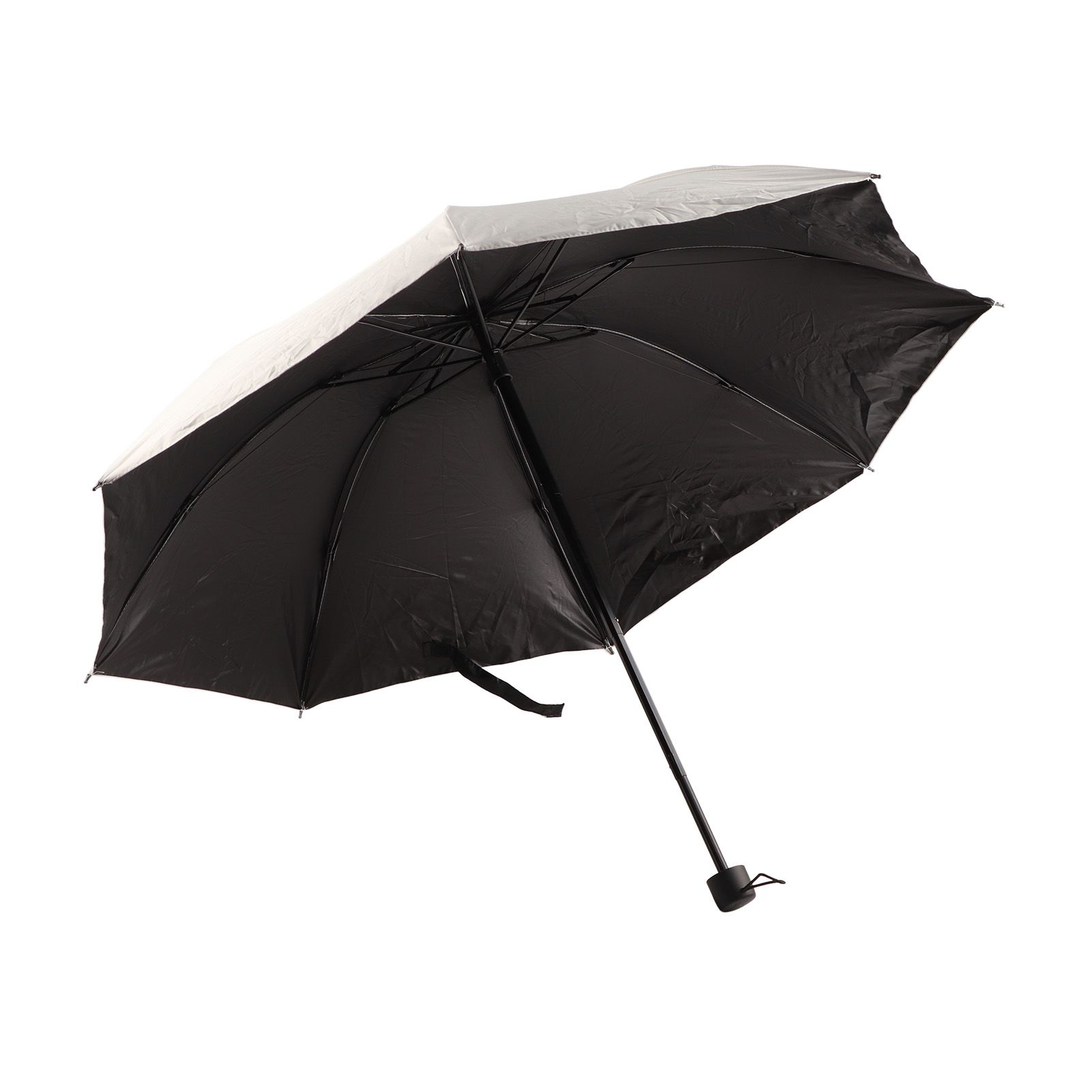 Fashion Korean Version Sun Umbrella UV Isolation Portable Foldable Umbrella Black Vinyl Cute Cartoon Pattern White Dog - Image 1