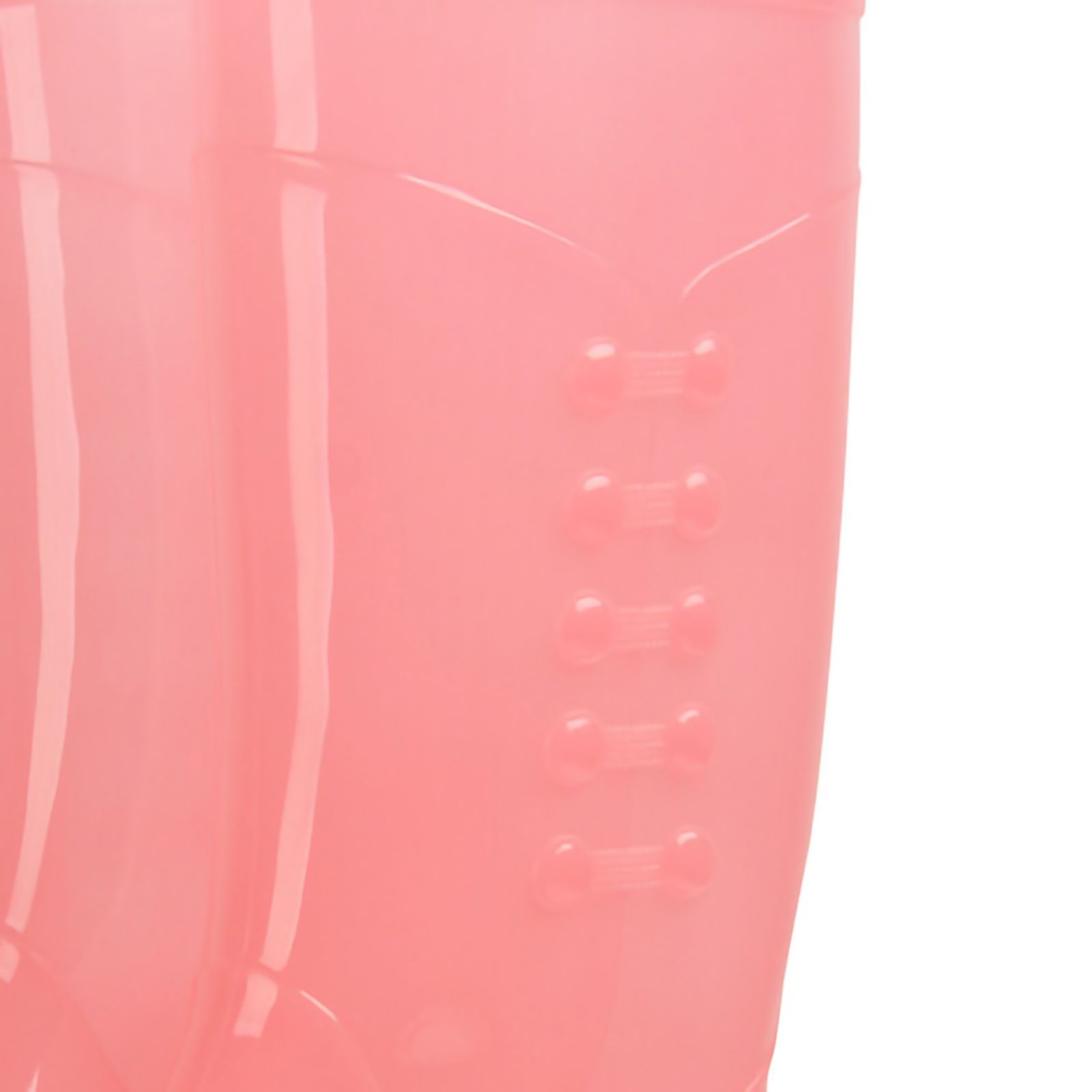 Tall Rain Boots Non Slip Waterproof Rain Shoes PVC Transparent Rain Footwear with Plush Cotton Coverfor Women Adults Pink 36 - Image 4