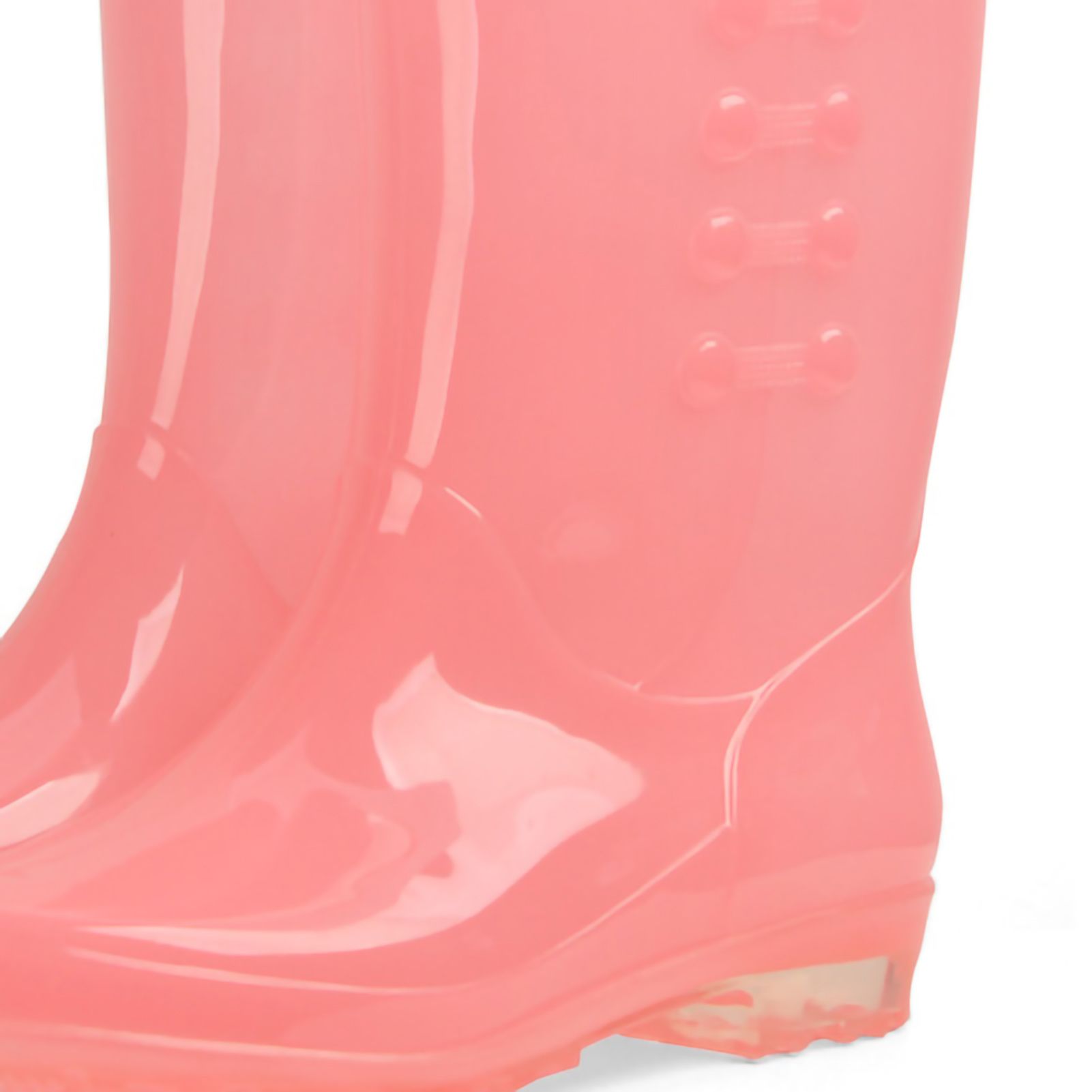 Tall Rain Boots Non Slip Waterproof Rain Shoes PVC Transparent Rain Footwear with Plush Cotton Coverfor Women Adults Pink 36 - Image 5