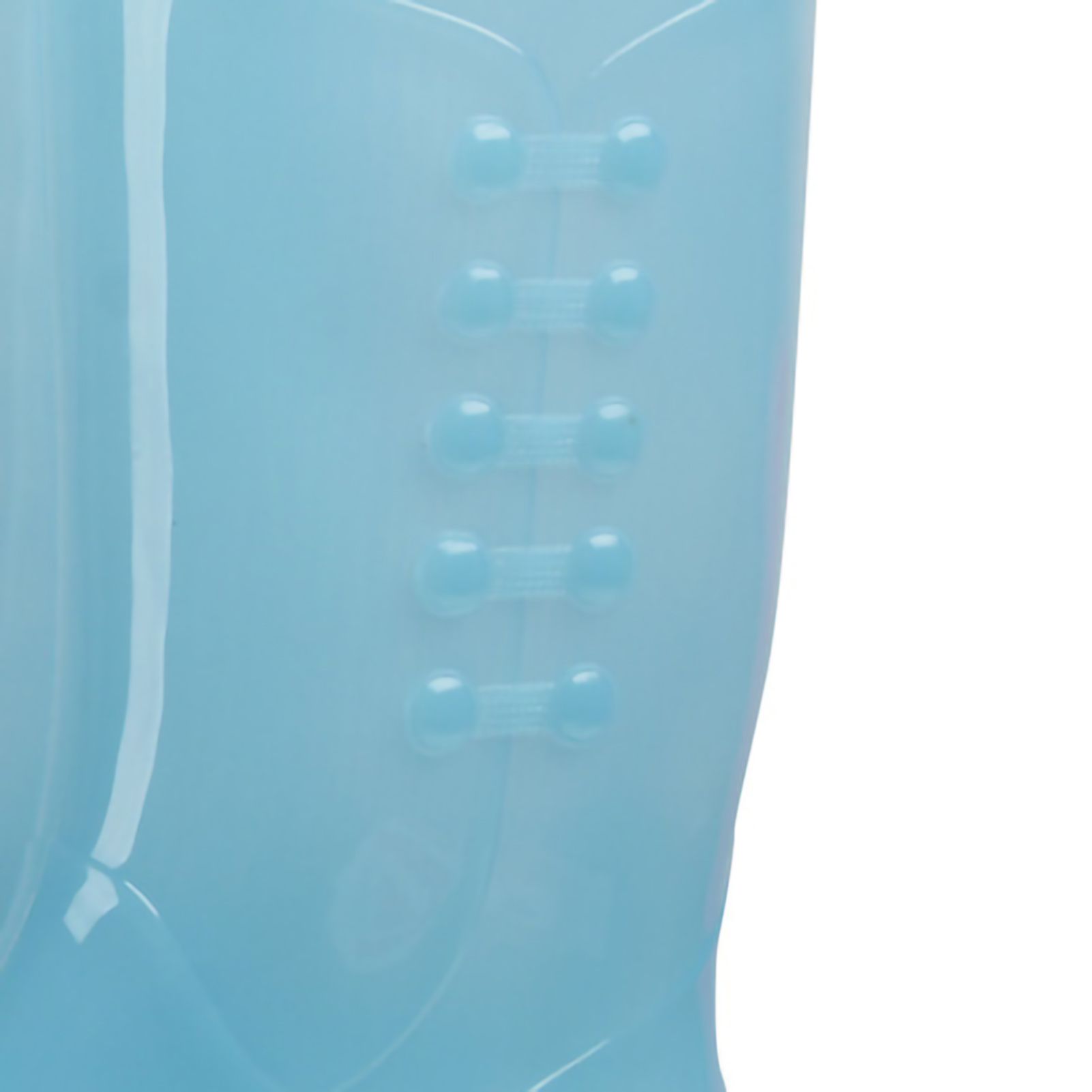 Tall Rain Boots Non Slip Waterproof Rain Shoes PVC Transparent Rain Footwear with Plush Cotton Coverfor Women Adults Blue 37 - Image 2