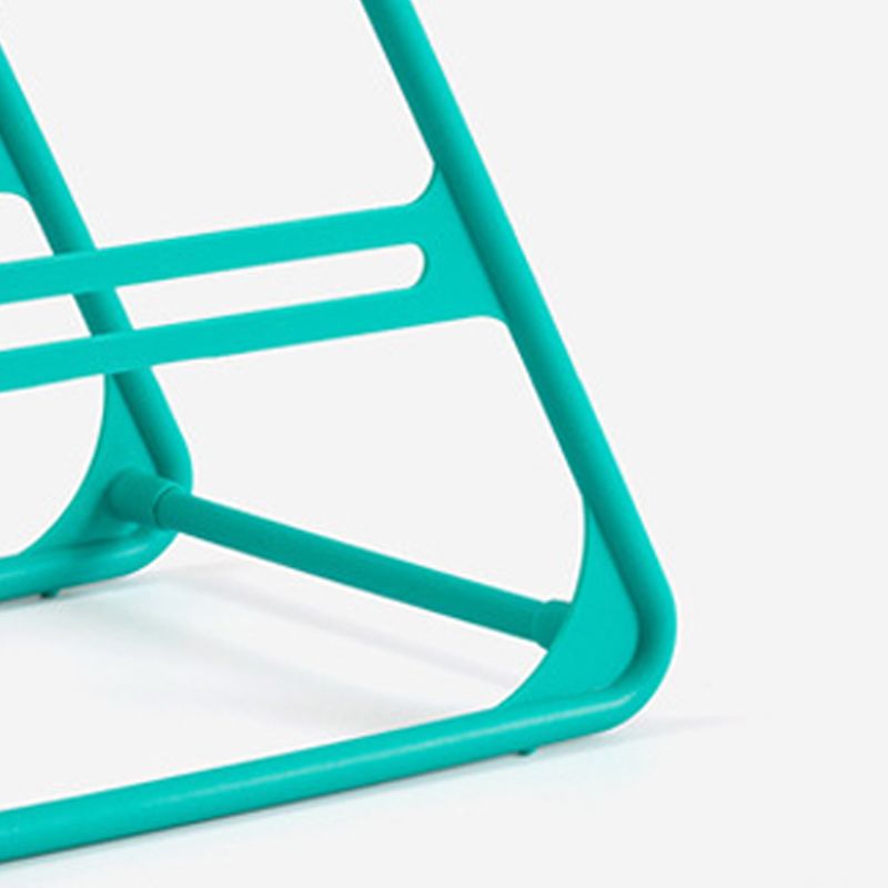 Hanger Storage Rack PP Triangular Rounded Design Shelf Multifunctional Organizer Green - Image 2