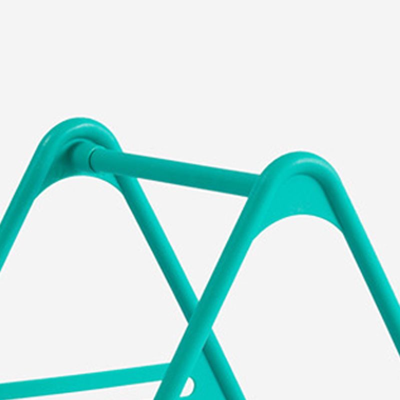Hanger Storage Rack PP Triangular Rounded Design Shelf Multifunctional Organizer Green - Image 3