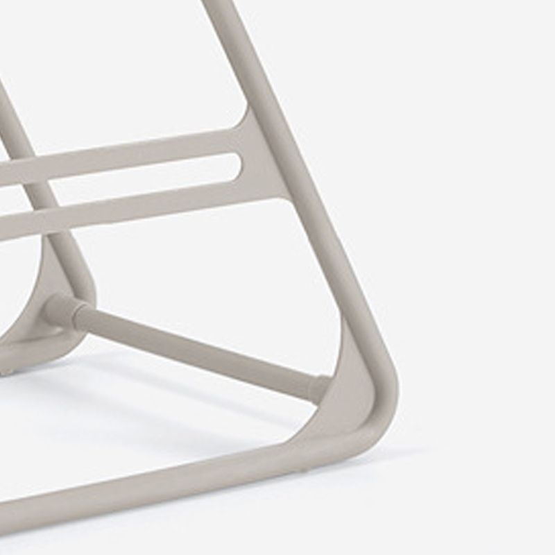 Hanger Storage Rack PP Triangular Rounded Design Shelf Multifunctional Organizer Gray - Image 2