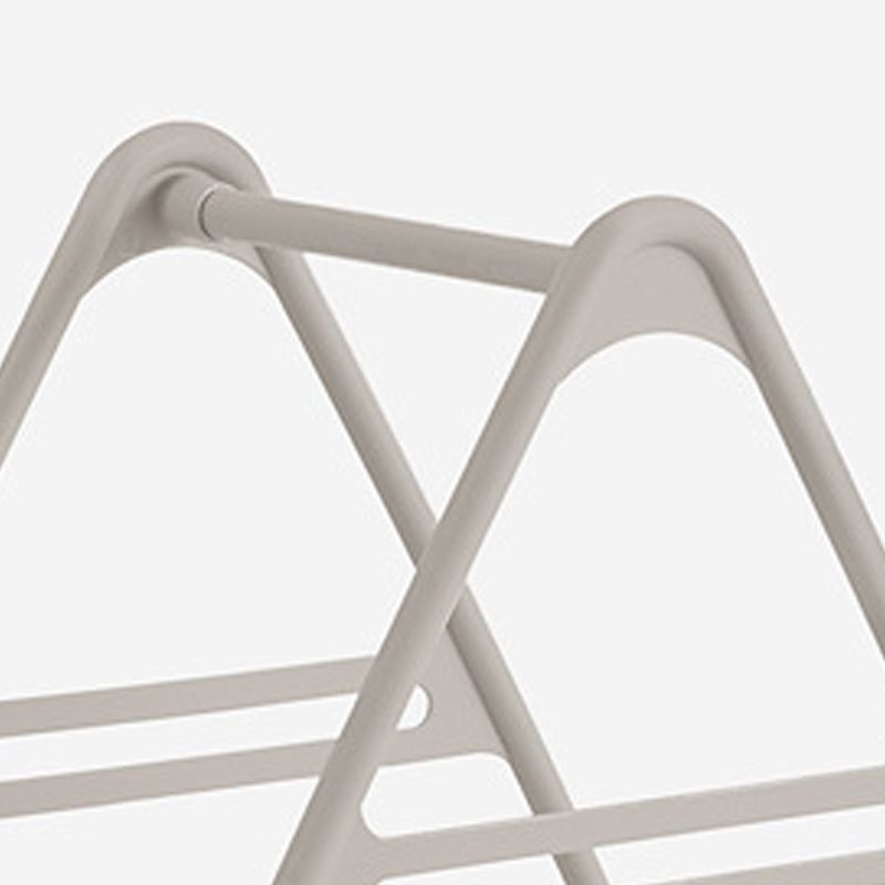 Hanger Storage Rack PP Triangular Rounded Design Shelf Multifunctional Organizer Gray - Image 3