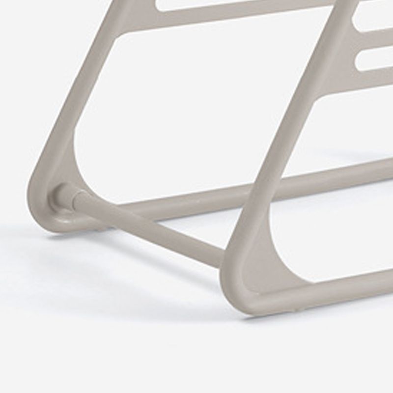 Hanger Storage Rack PP Triangular Rounded Design Shelf Multifunctional Organizer Gray - Image 5