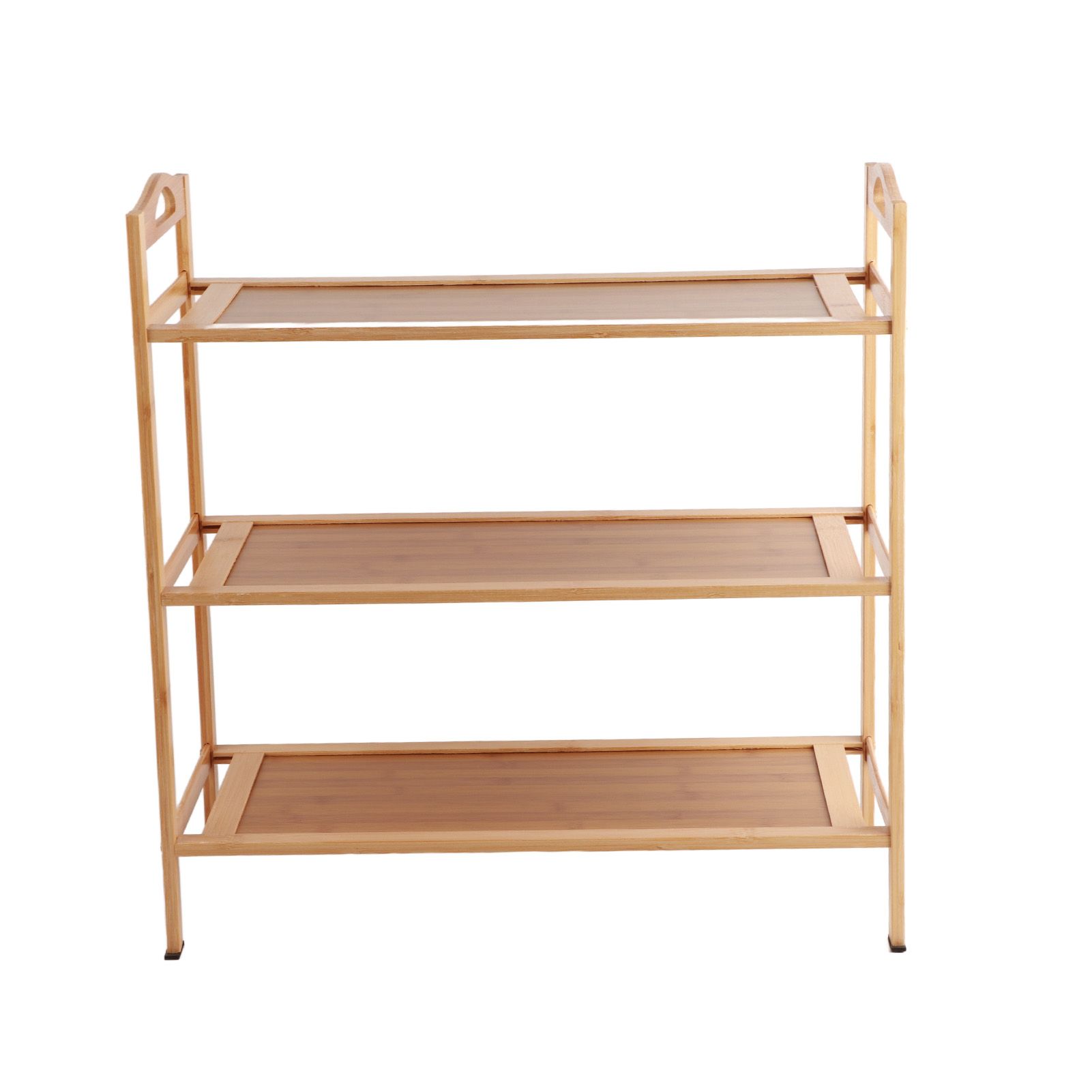 Multi Layer Shoe Rack Thicken Bamboo Large Capacity Durable Shoe Storage Rack for Bedroom Dormitory 3 Layers, 50cm/19.7in Length - Image 2