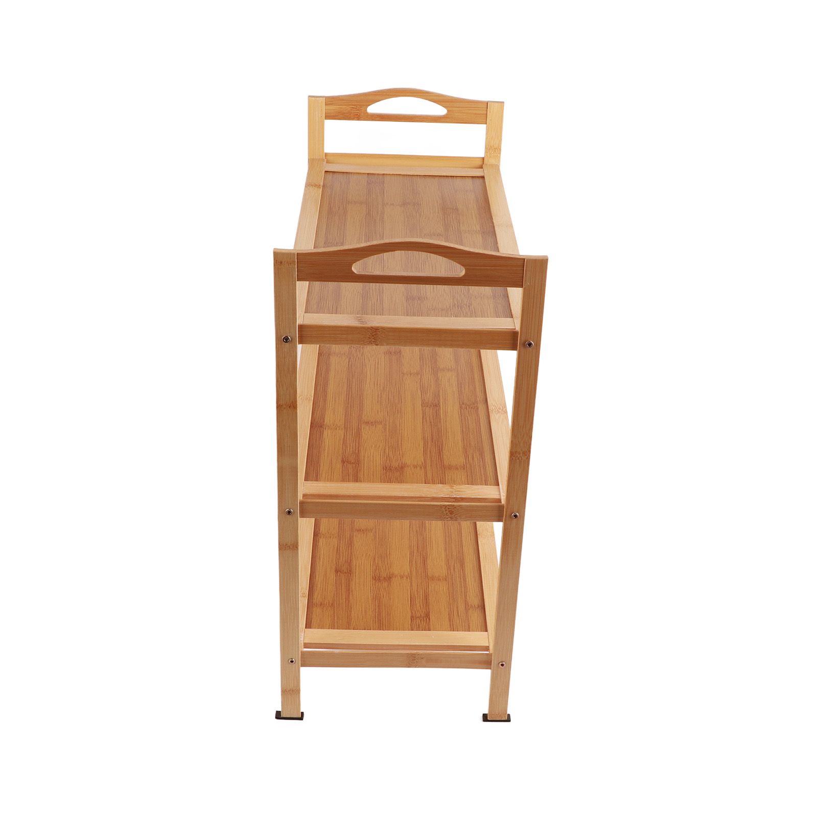 Multi Layer Shoe Rack Thicken Bamboo Large Capacity Durable Shoe Storage Rack for Bedroom Dormitory 3 Layers, 50cm/19.7in Length - Image 4