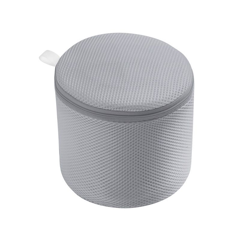 Underwear Wash Bag Bracket Mesh Zipper Underwear Bra Laundry Bag for Machine Washing Grey Fabric Grey Zipper - Image 1