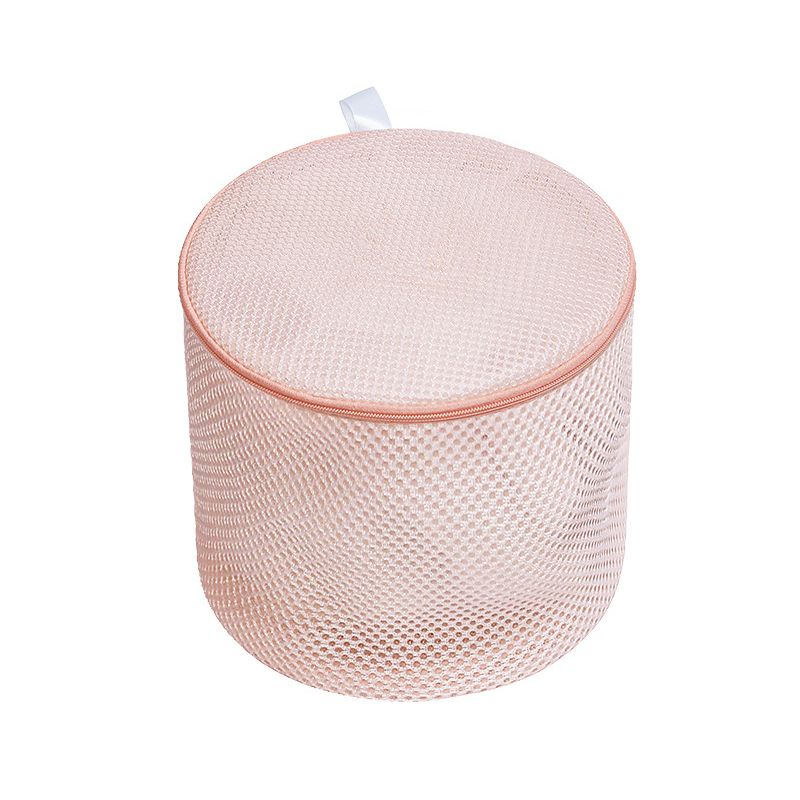 Underwear Wash Bag Bracket Mesh Zipper Underwear Bra Laundry Bag for Machine Washing Dusty Pink Fabric Dusty Pink Zipper - Image 1