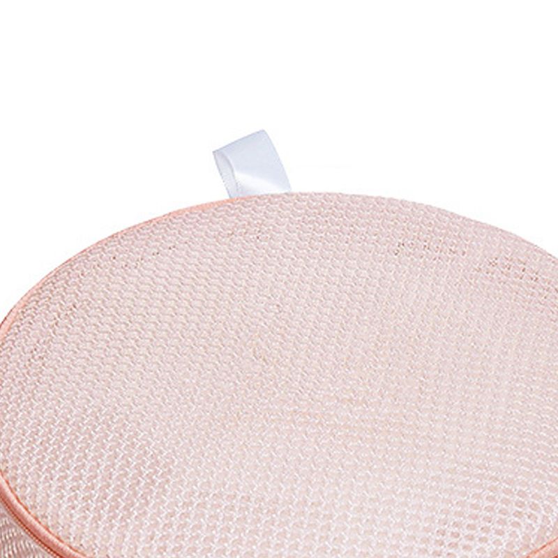 Underwear Wash Bag Bracket Mesh Zipper Underwear Bra Laundry Bag for Machine Washing Dusty Pink Fabric Dusty Pink Zipper - Image 2