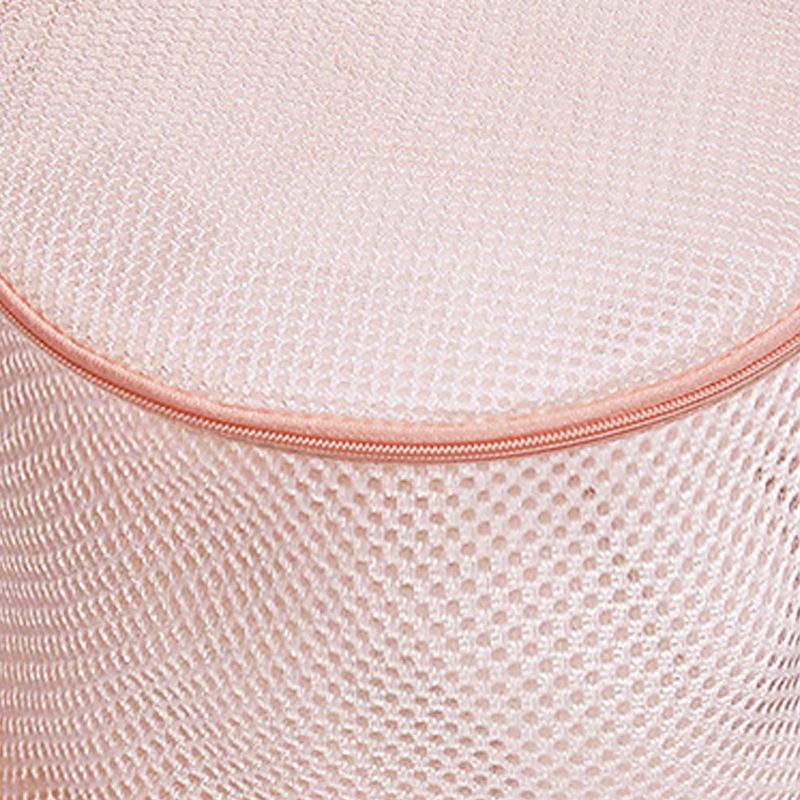 Underwear Wash Bag Bracket Mesh Zipper Underwear Bra Laundry Bag for Machine Washing Dusty Pink Fabric Dusty Pink Zipper - Image 3