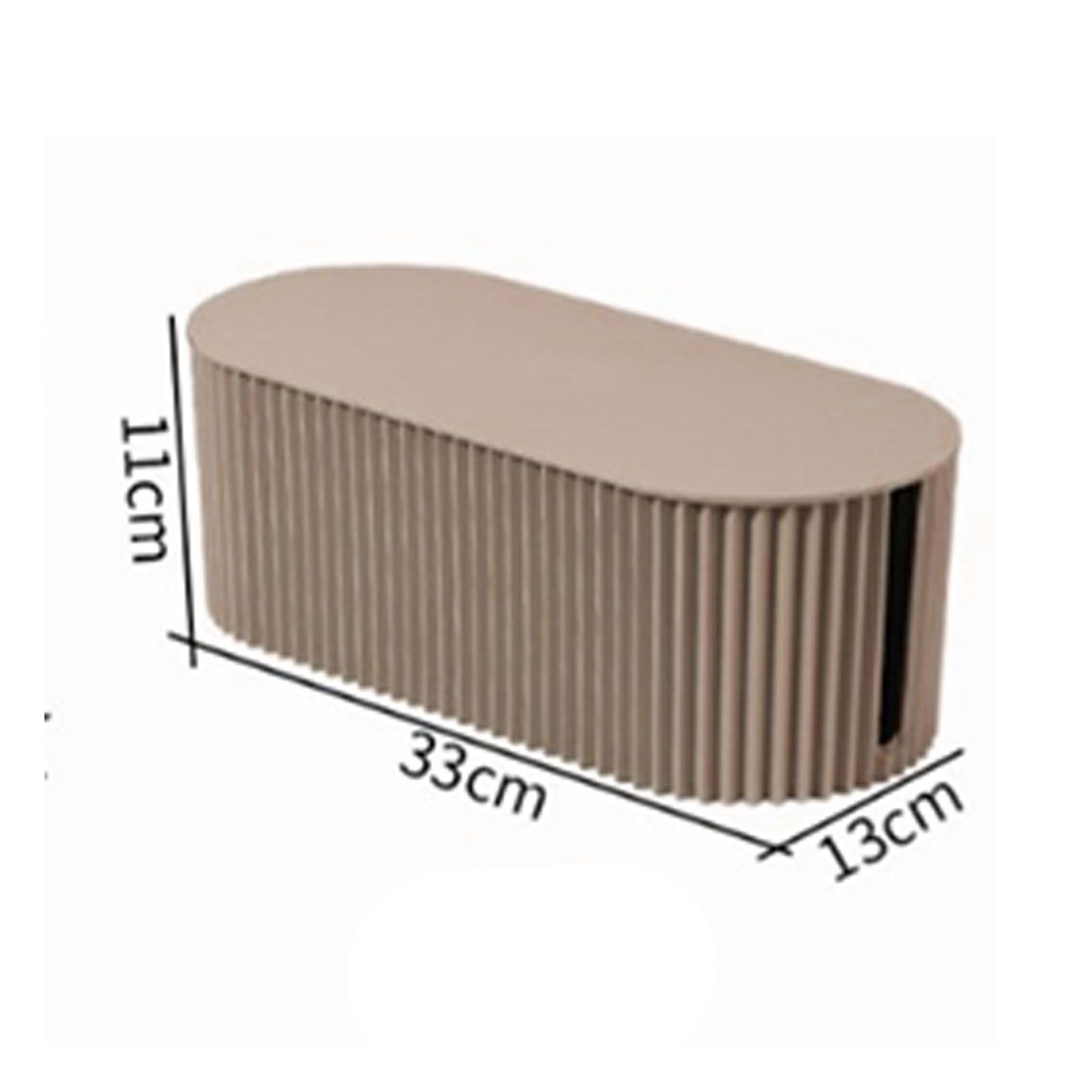 Cable Organizer Box Large Capacity Durable ABS Detachable Cover Insulated Cord Management Box for PC TV Appliances Light Coffee Small Size - Image 6