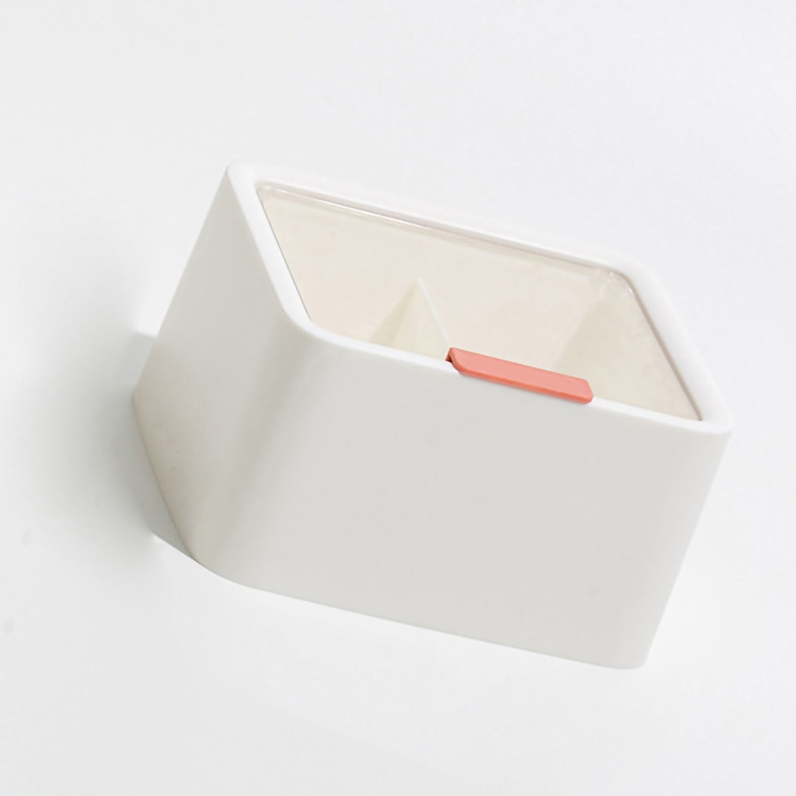 Lipstick Storage Box Large Capacity Double Layer Grid Design Transparent Storage Box with Lid for Home Office White - Image 2