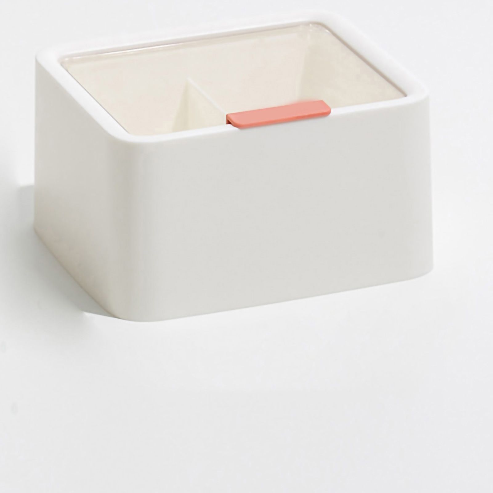 Lipstick Storage Box Large Capacity Double Layer Grid Design Transparent Storage Box with Lid for Home Office White - Image 5