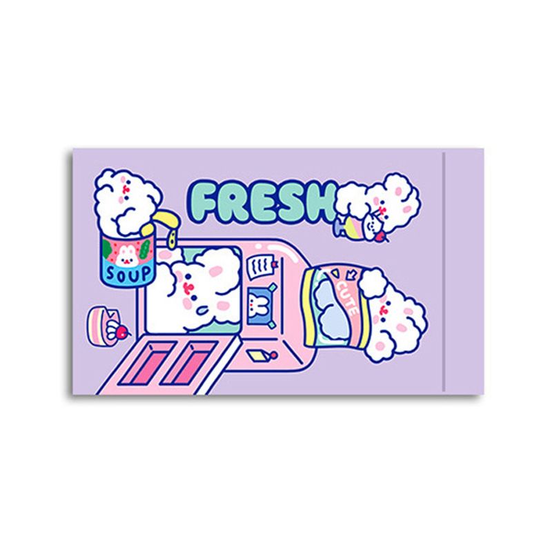 Self Sealing Bag PET CCP Wear Resistant Safe Odorless Cute Pattern Practical Reusable Self Sealing Pouch Snack Bunny 22.3x13.5 - Image 4