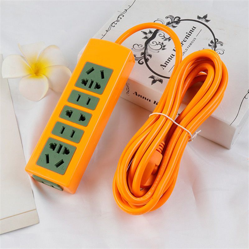 Power Strip Surge Protector with Multiple Outlets Power Socket Wired Anti Explosion for Home Office Outside 3 Meters 18 Holes Green Yellow Thick Wires - Image 2