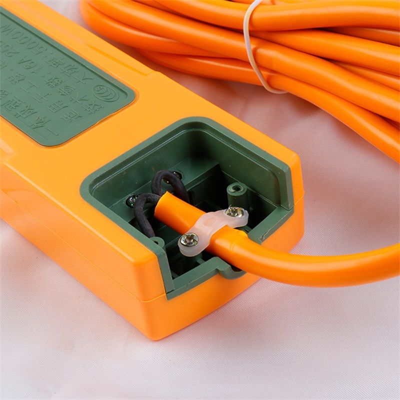 Power Strip Surge Protector with Multiple Outlets Power Socket Wired Anti Explosion for Home Office Outside 3 Meters 18 Holes Green Yellow Thick Wires - Image 3