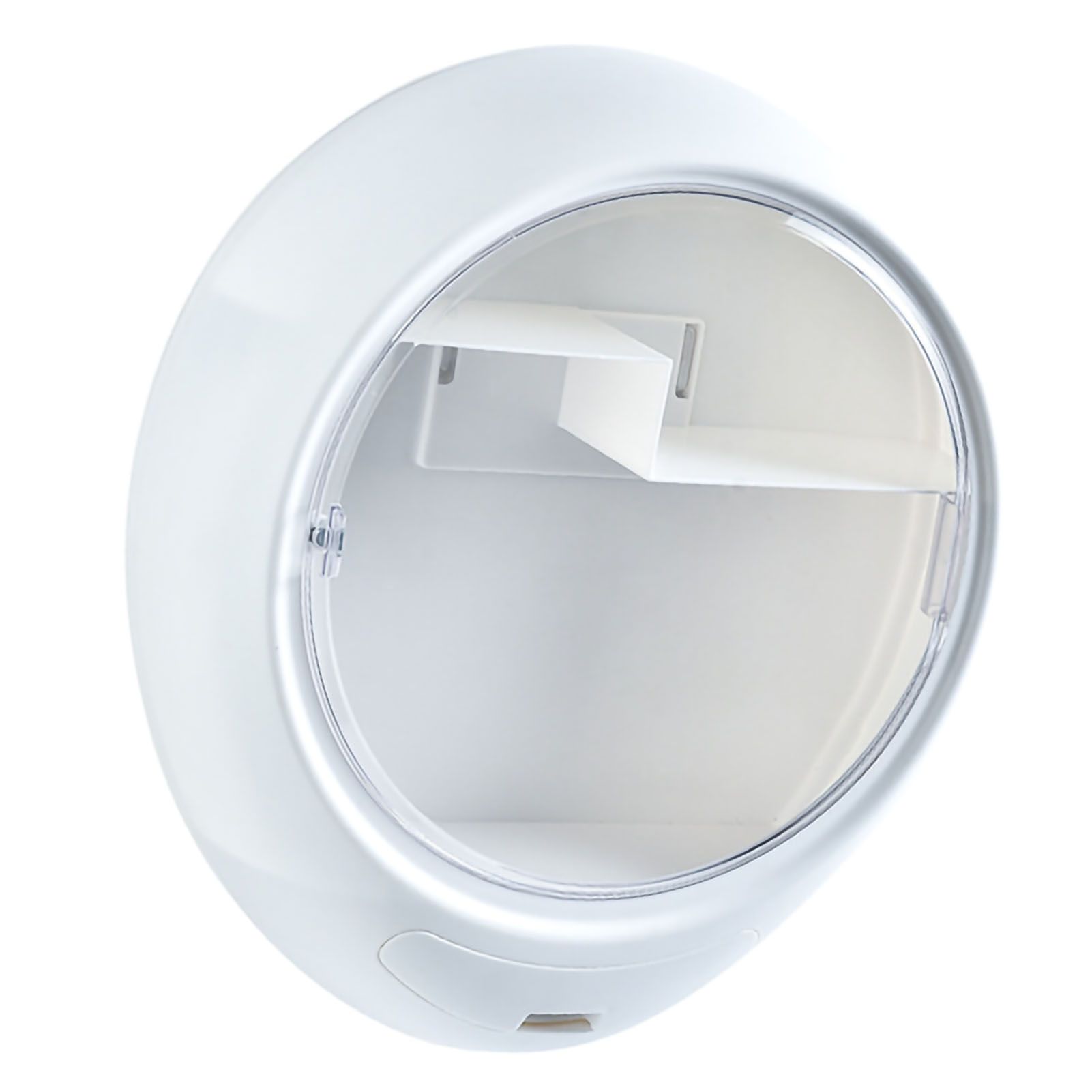 Wall Mounted Makeup Storage Box Oval Shape Waterproof Moistureproof Cosmetic Box Makeup Storage Case 02 - Image 4