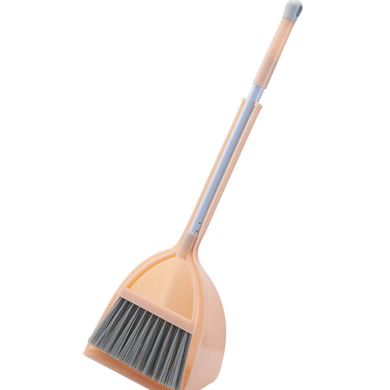 Kids Dustpan Set Soft Fur Plastic Small Broom Dustpan for Baby Kids Toys Kindergarten Red - Image 3