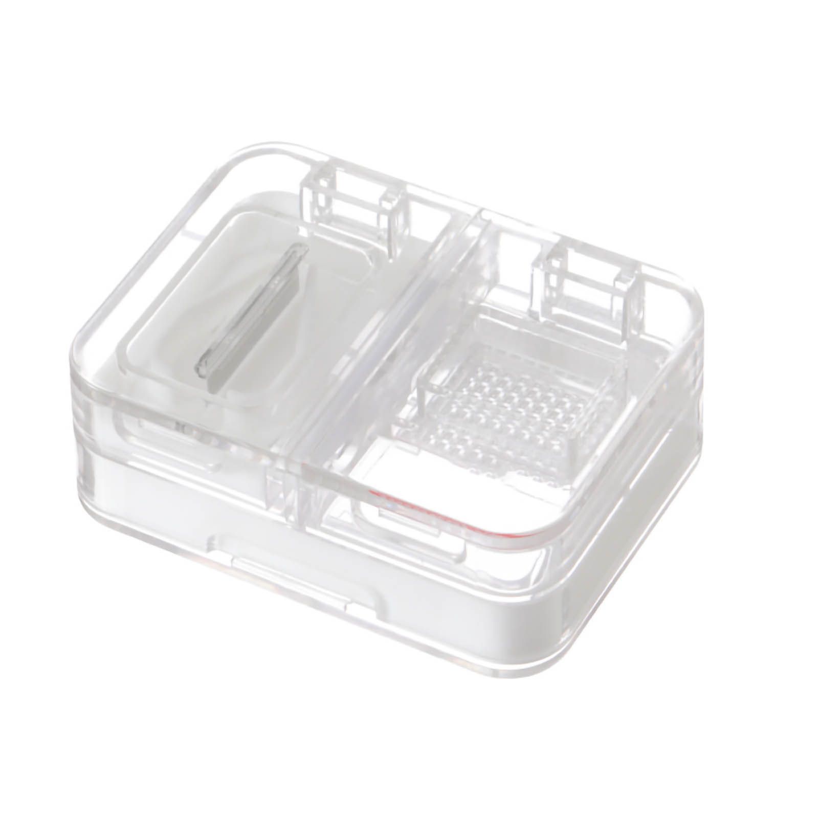 Portable Dispense Medicine Box Mini Small Pill Case Cutting Grinding Medicine Sealed Medicine Storage Box White - Image 1
