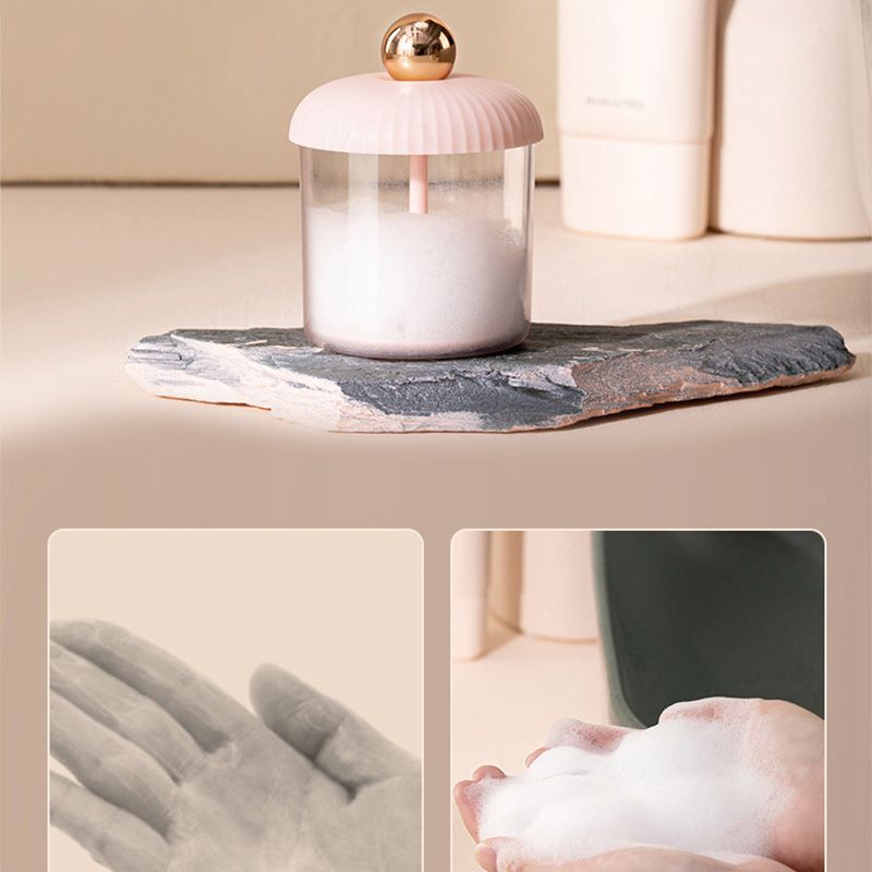Face Foam Maker Portable Cleansing Foaming Cup Reusable Whip Bubble Maker for Travel Pink Gold - Image 5