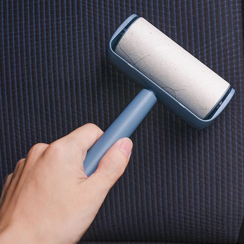 Capsule Sticky Lint Roller Dust Cleaning Tearable Refillable Hair Cloth Remover for Home Blue - Image 2