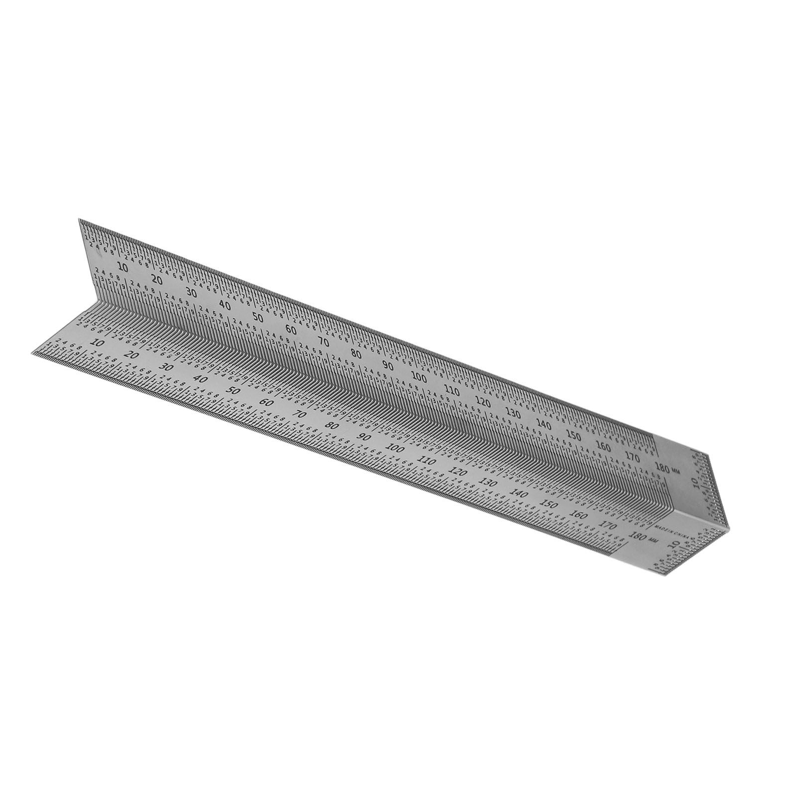 Woodworking Right Angle Ruler High Accuracy Hole Scribing Ruler 180mm Line Marking Gauge Tool for Carpenter - Image 4