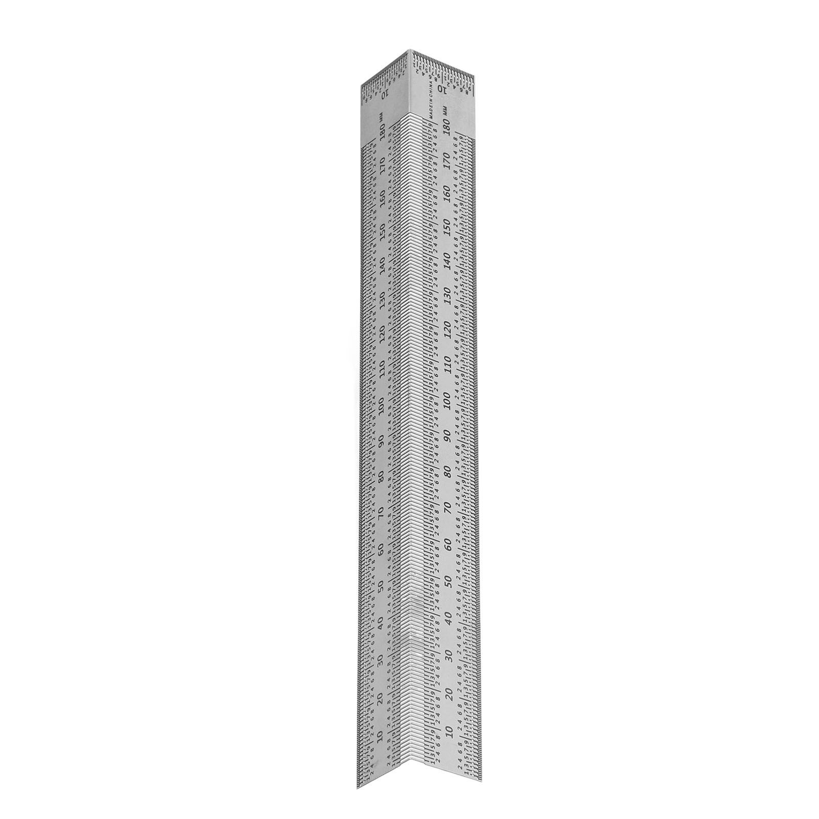 Woodworking Right Angle Ruler High Accuracy Hole Scribing Ruler 180mm Line Marking Gauge Tool for Carpenter - Image 6