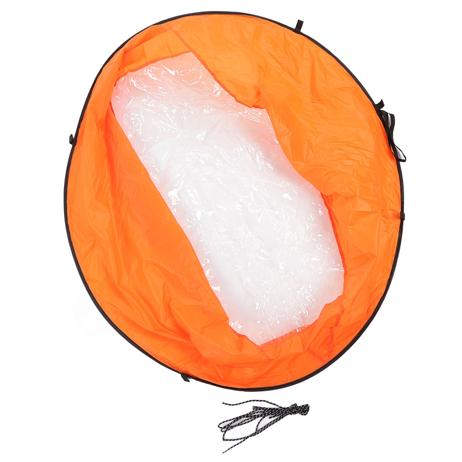 Foldable Kayak Boat Wind Sail EVA Reduced UV Radiation Portable Downwind Wind Paddle Sail for Outdoor Sport Orange - Image 1