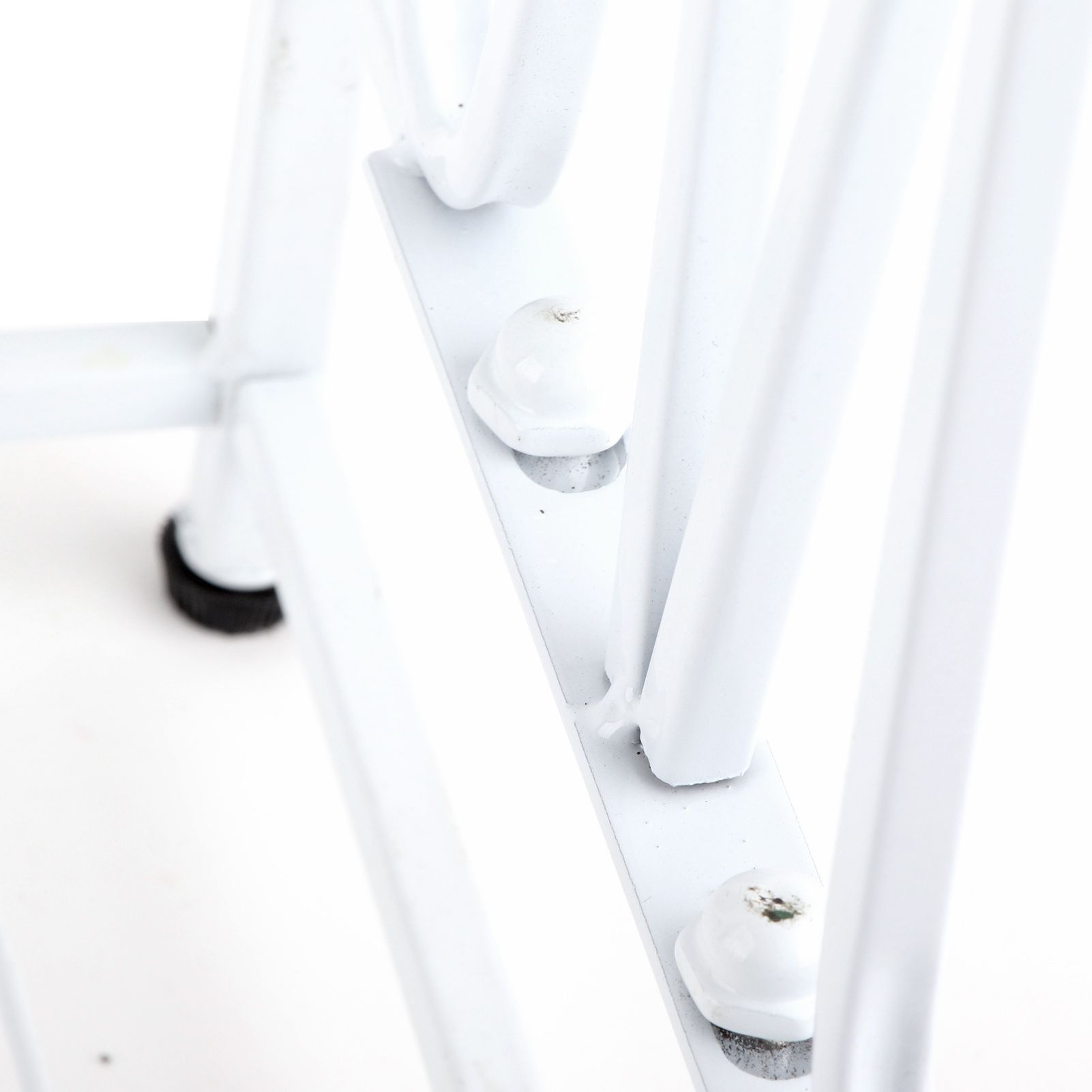 Umbrella Storage Rack Iron with Drip Tray 10 Holes 8 Hooks Umbrella Rack Stand for Home Hotel Lobby White - Image 5