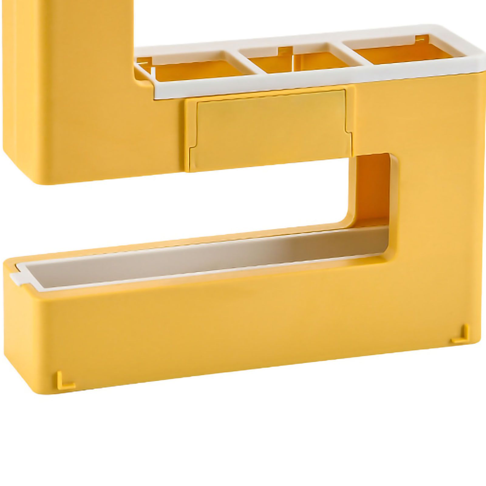 Umbrella Rack Detachable Drainable Cute Number Shape PS Material Wall Mounted Umbrella Holder for Home Yellow - Image 2