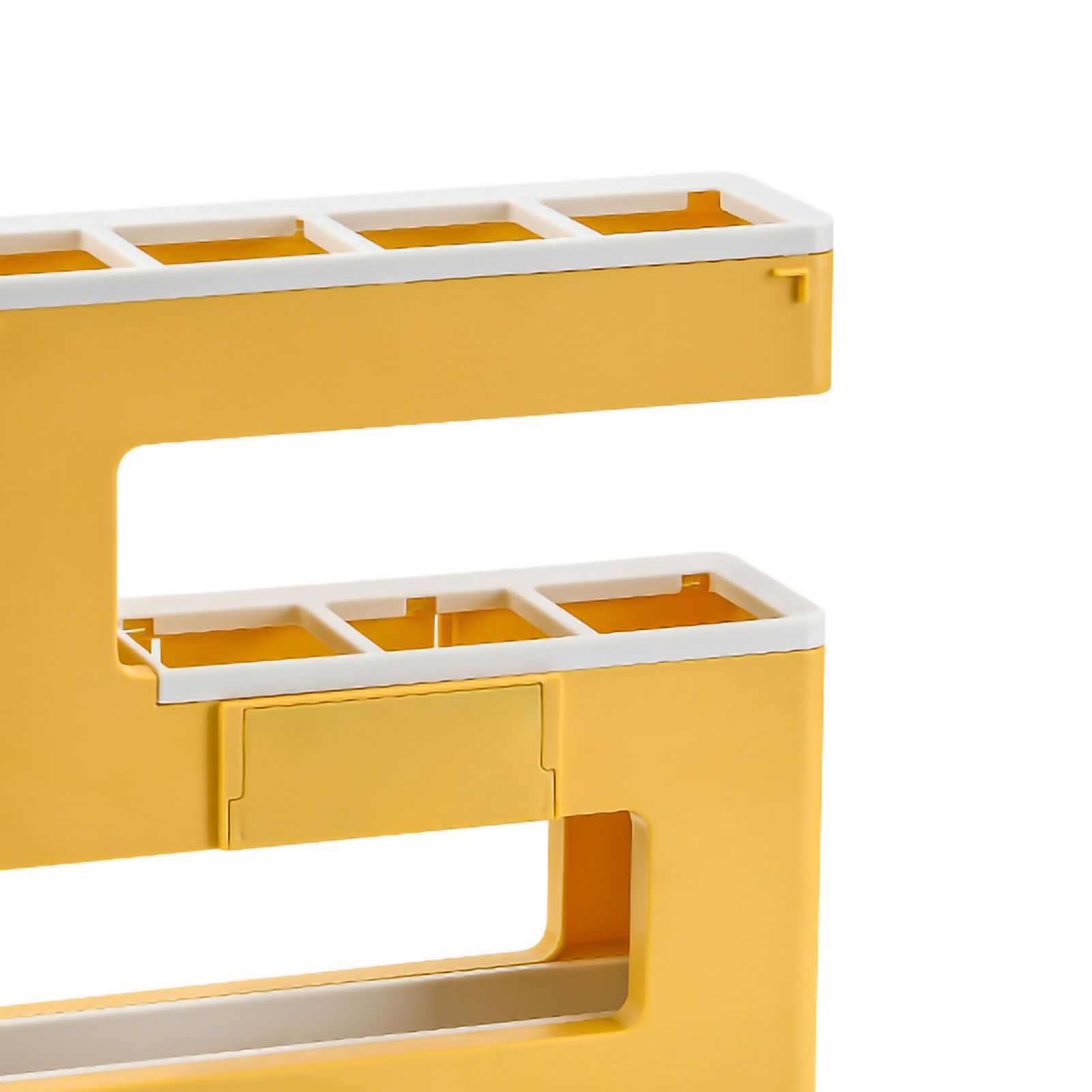 Umbrella Rack Detachable Drainable Cute Number Shape PS Material Wall Mounted Umbrella Holder for Home Yellow - Image 4