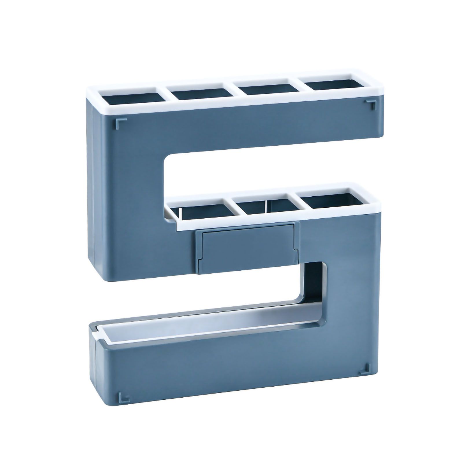 Umbrella Rack Detachable Drainable Cute Number Shape PS Material Wall Mounted Umbrella Holder for Home Blue - Image 1