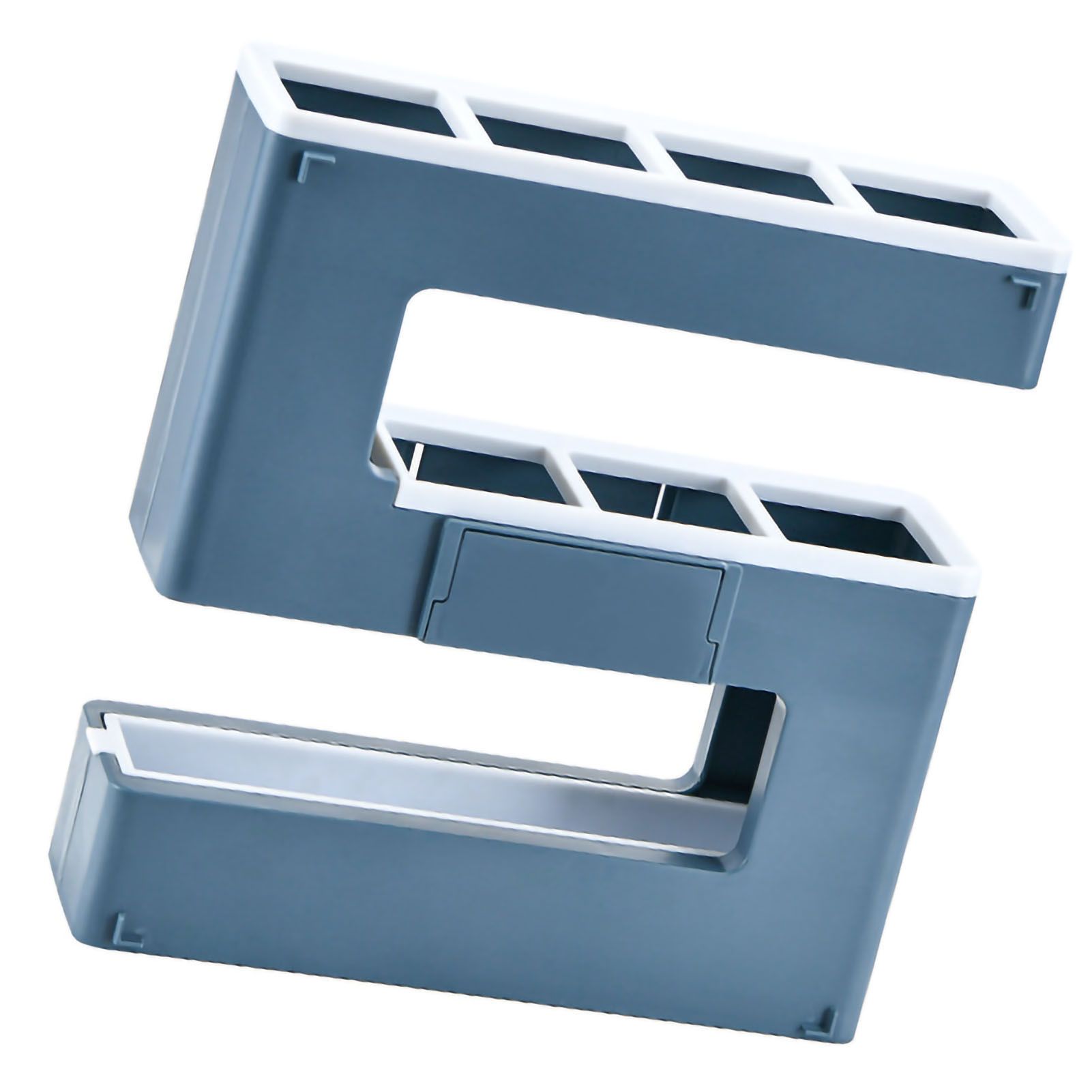 Umbrella Rack Detachable Drainable Cute Number Shape PS Material Wall Mounted Umbrella Holder for Home Blue - Image 2