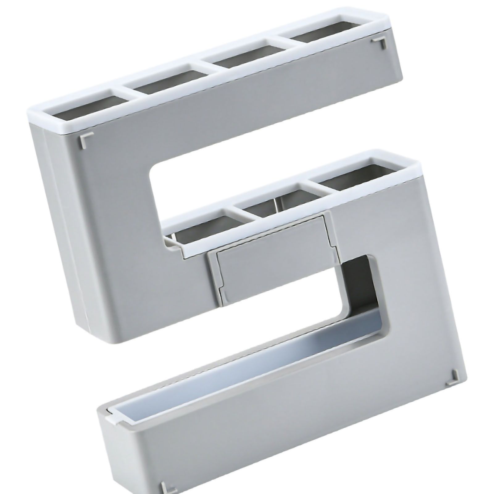 Umbrella Rack Detachable Drainable Cute Number Shape PS Material Wall Mounted Umbrella Holder for Home Grey - Image 2