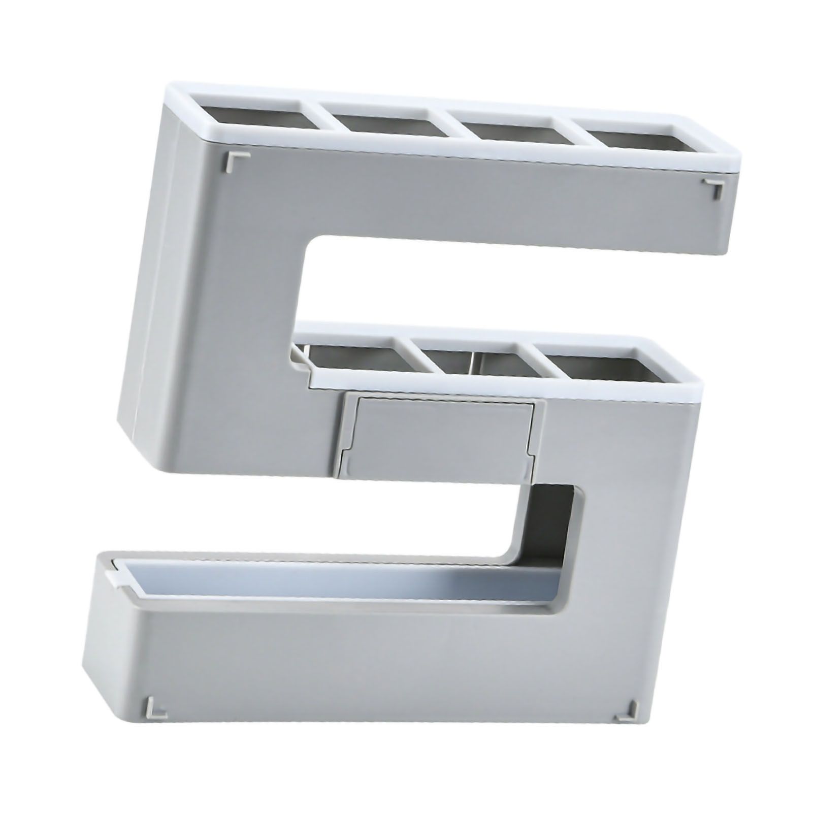 Umbrella Rack Detachable Drainable Cute Number Shape PS Material Wall Mounted Umbrella Holder for Home Grey - Image 3
