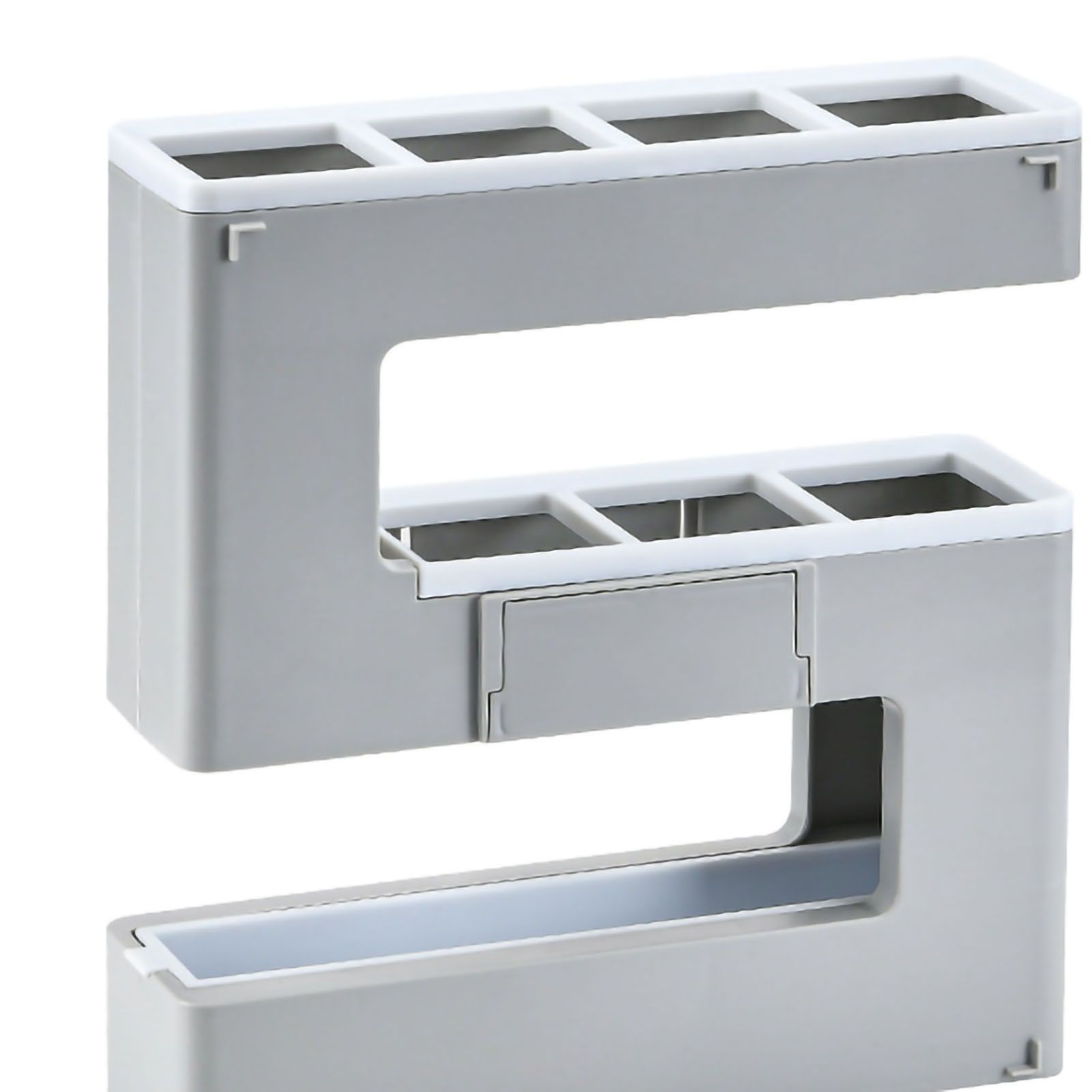 Umbrella Rack Detachable Drainable Cute Number Shape PS Material Wall Mounted Umbrella Holder for Home Grey - Image 5