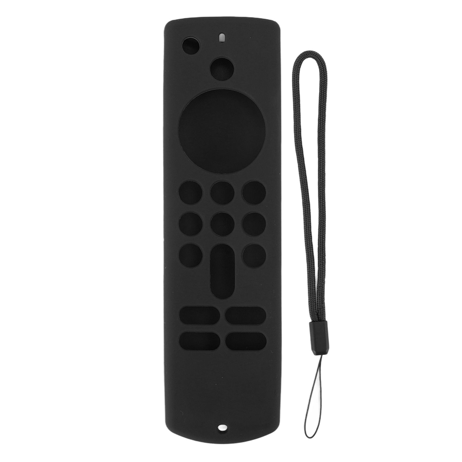 Remote Control Silicone Cover for Fire TV Stick Anti Slip Silicone Protective Case with Lanyard 3rd Gen Black - Image 1