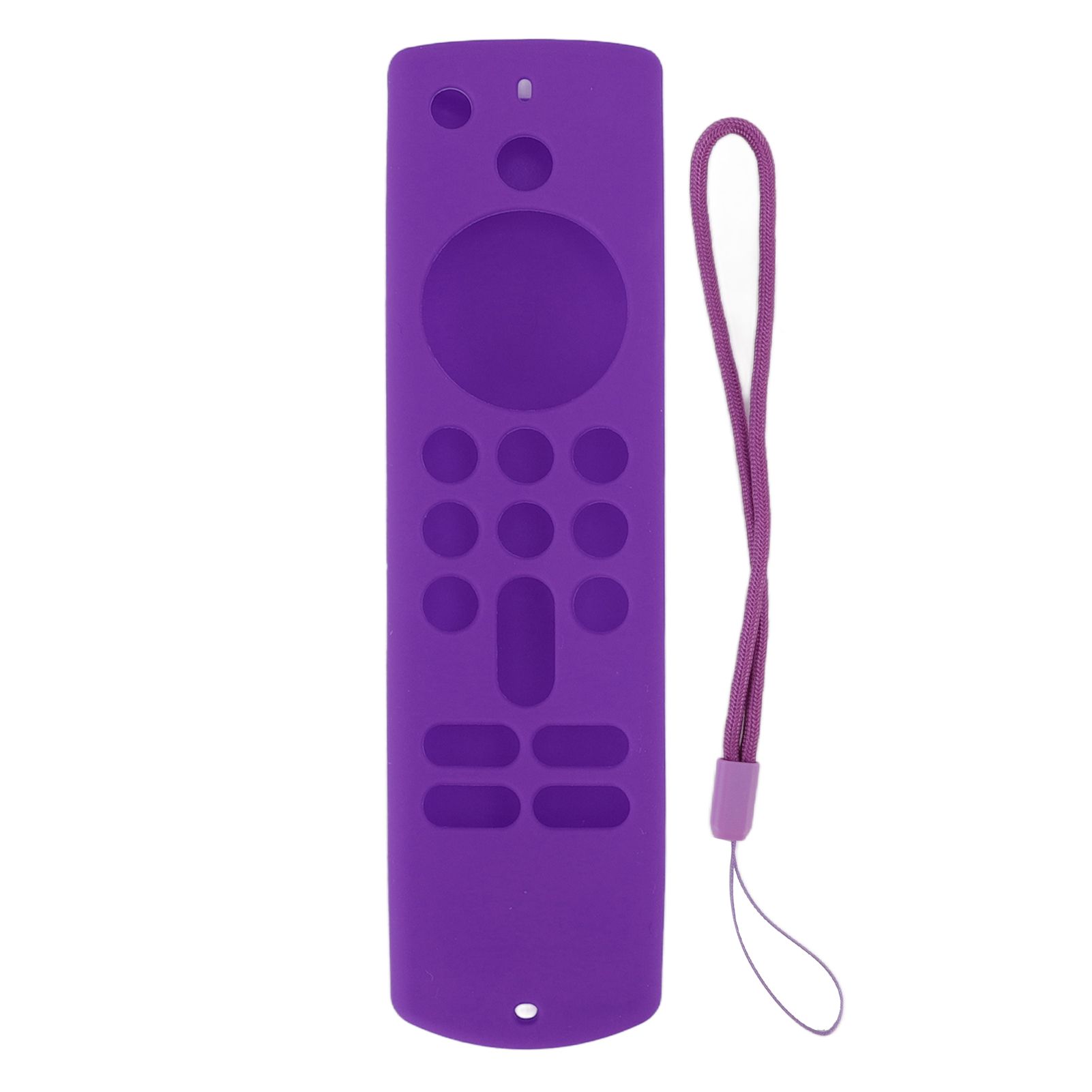 Remote Control Silicone Cover for Fire TV Stick Anti Slip Silicone Protective Case with Lanyard 3rd Gen Purple - Image 1