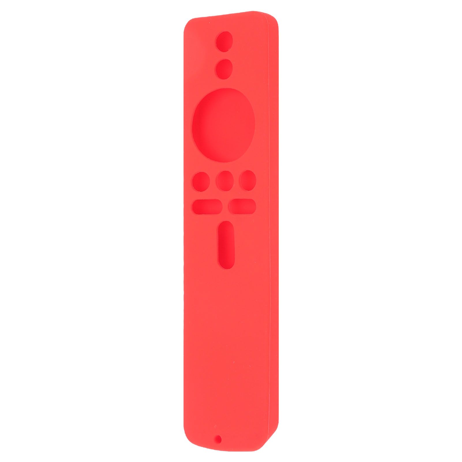 Silicone Protective Cover for Xiaomi TV Stick 4K Anti Slip Remote Control Case with Lanyard Red - Image 2