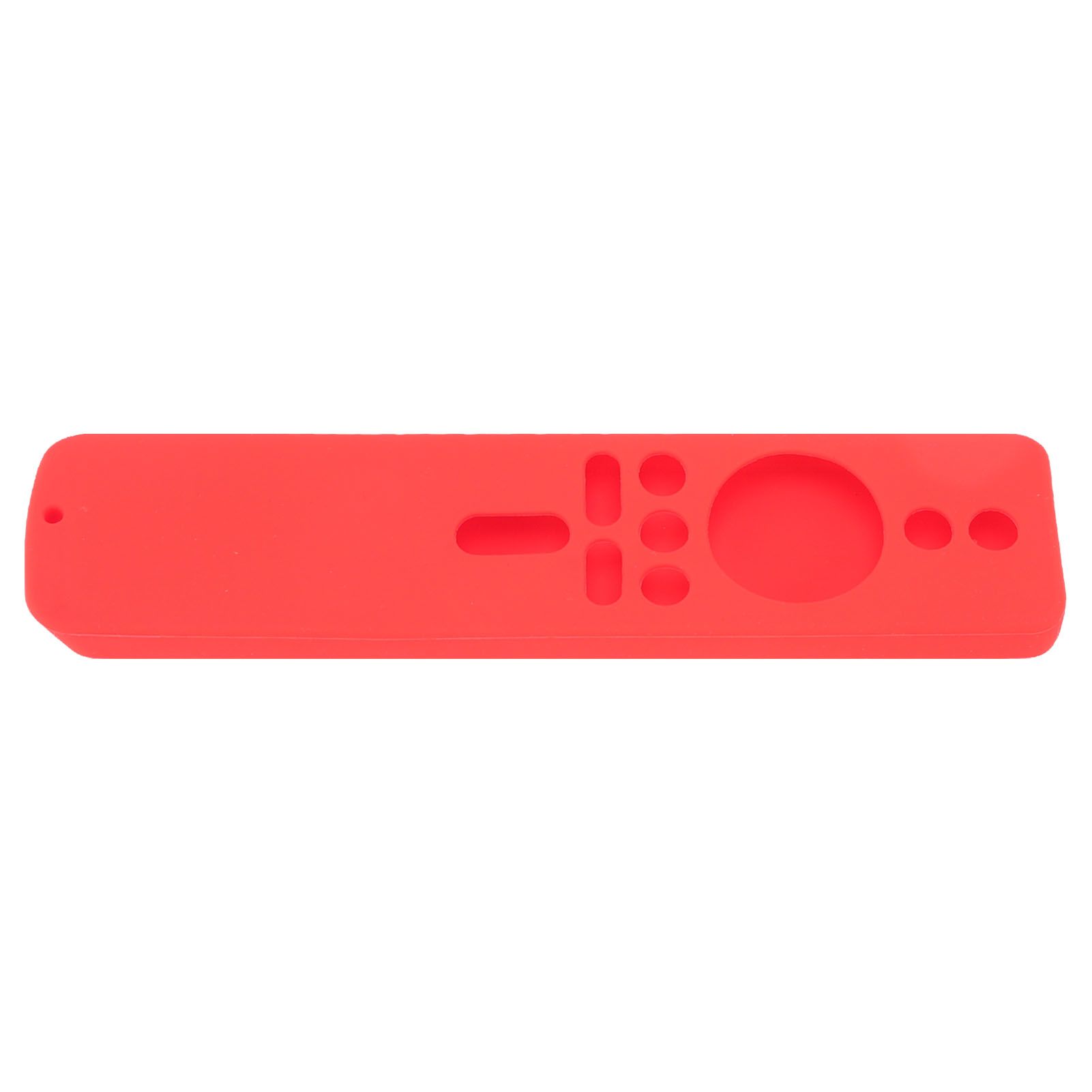 Silicone Protective Cover for Xiaomi TV Stick 4K Anti Slip Remote Control Case with Lanyard Red - Image 3