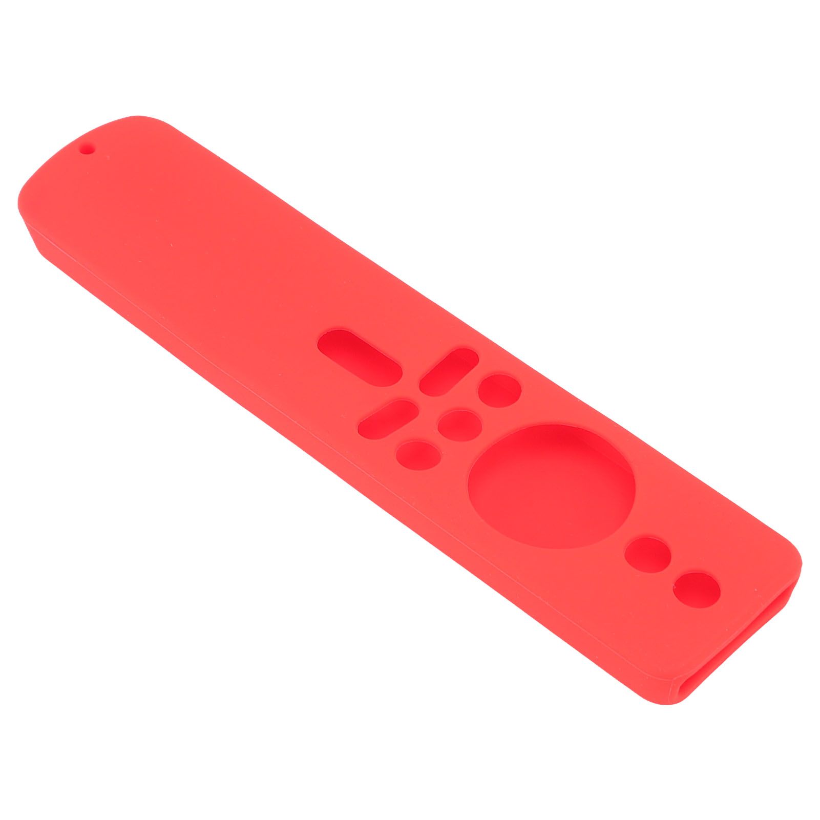 Silicone Protective Cover for Xiaomi TV Stick 4K Anti Slip Remote Control Case with Lanyard Red - Image 4