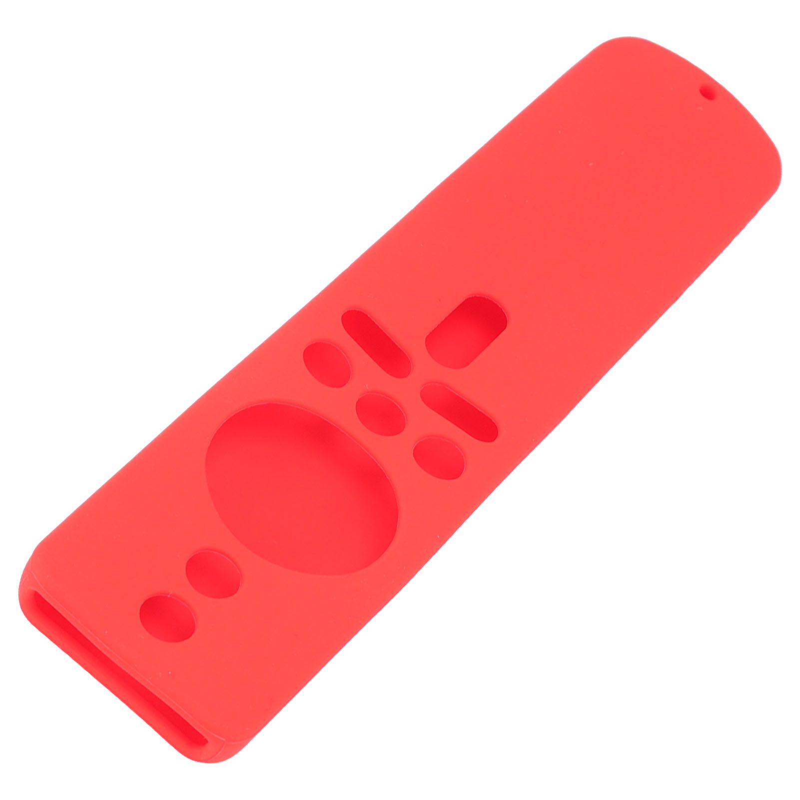 Silicone Protective Cover for Xiaomi TV Stick 4K Anti Slip Remote Control Case with Lanyard Red - Image 8