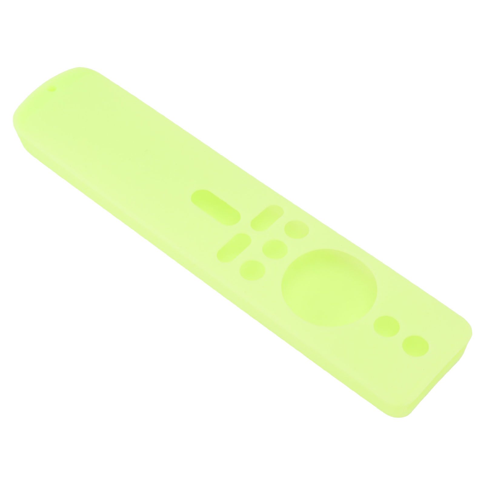 Silicone Protective Cover for Xiaomi TV Stick 4K Anti Slip Remote Control Case with Lanyard Fluorescent Green - Image 4