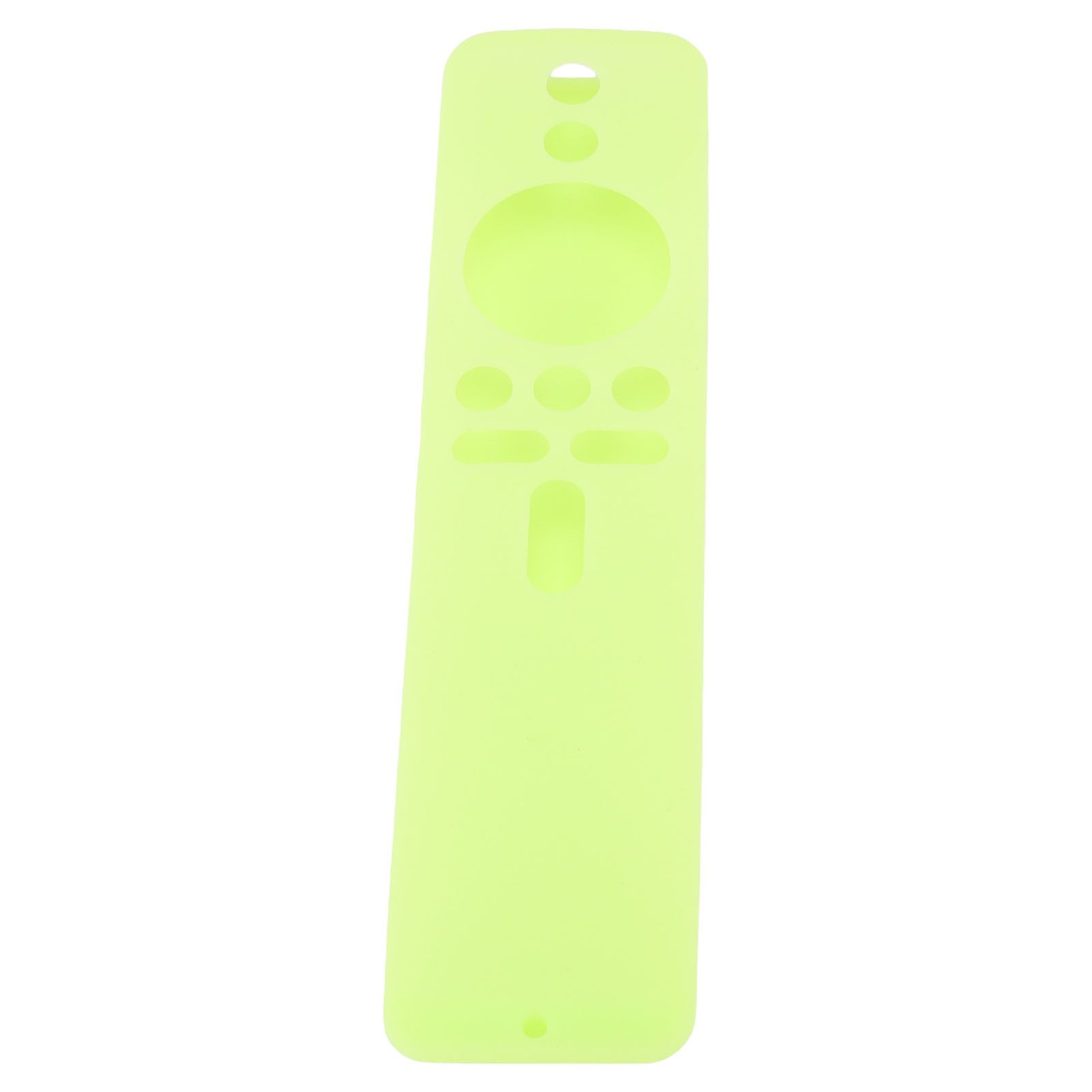 Silicone Protective Cover for Xiaomi TV Stick 4K Anti Slip Remote Control Case with Lanyard Fluorescent Green - Image 5