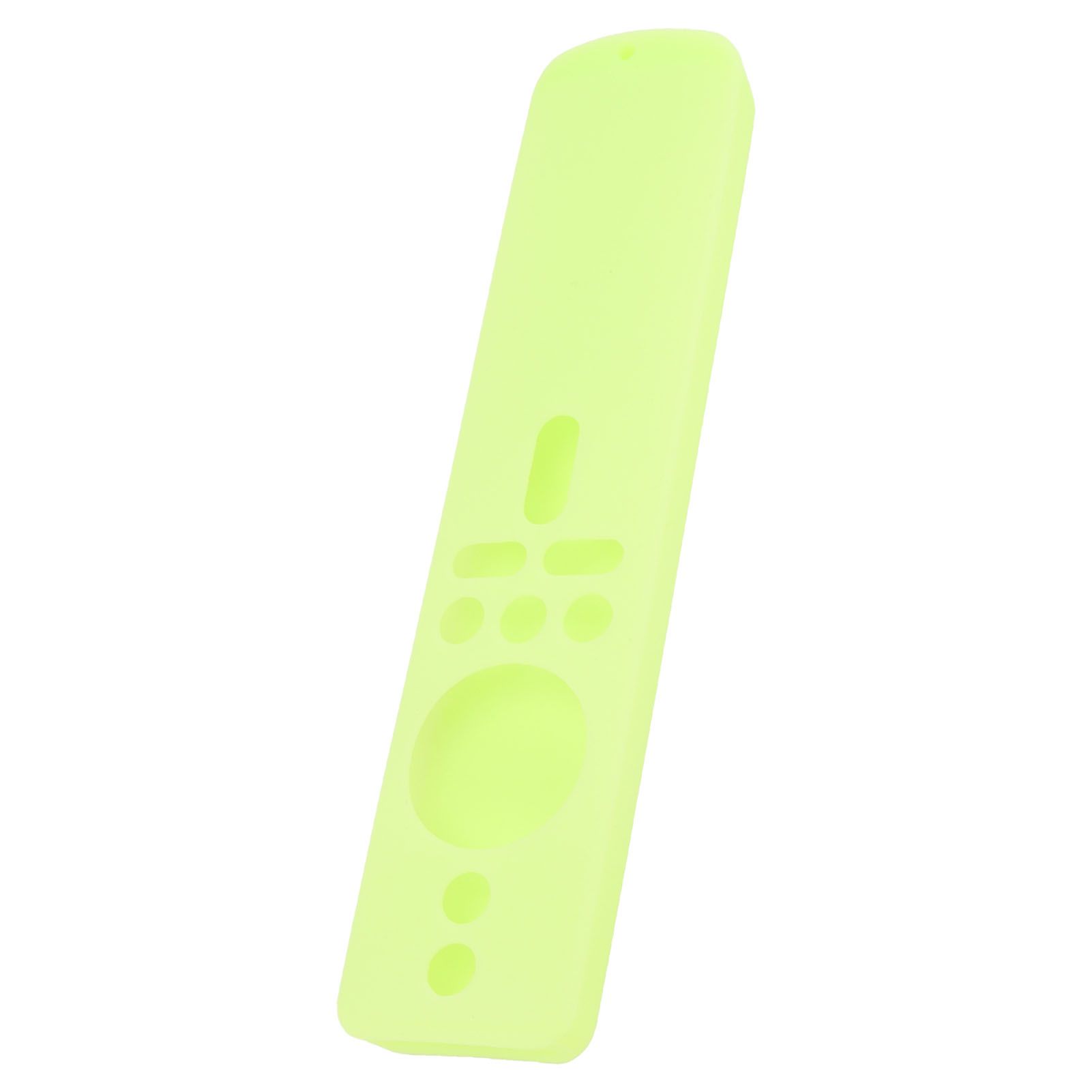Silicone Protective Cover for Xiaomi TV Stick 4K Anti Slip Remote Control Case with Lanyard Fluorescent Green - Image 6