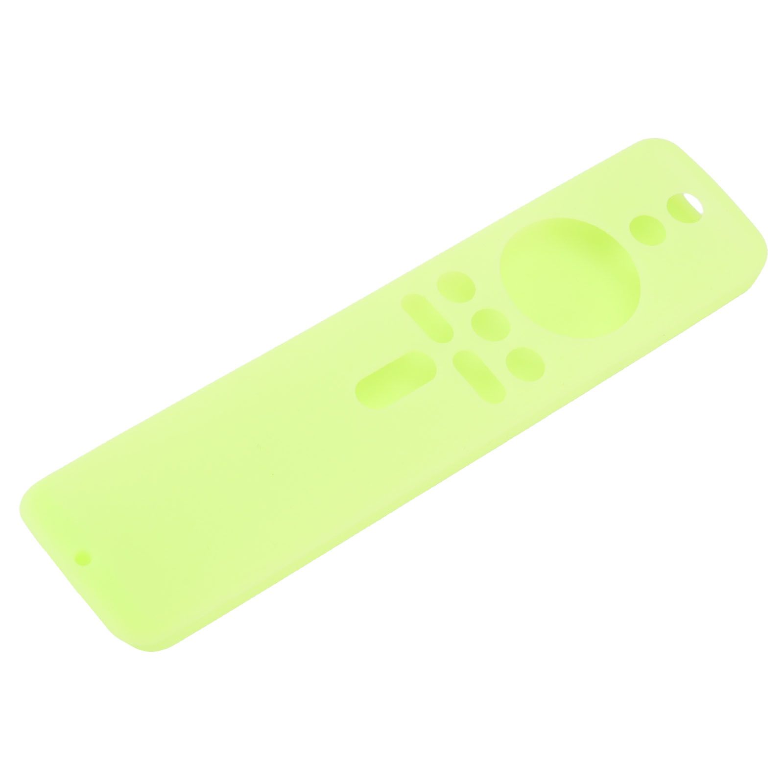 Silicone Protective Cover for Xiaomi TV Stick 4K Anti Slip Remote Control Case with Lanyard Fluorescent Green - Image 7