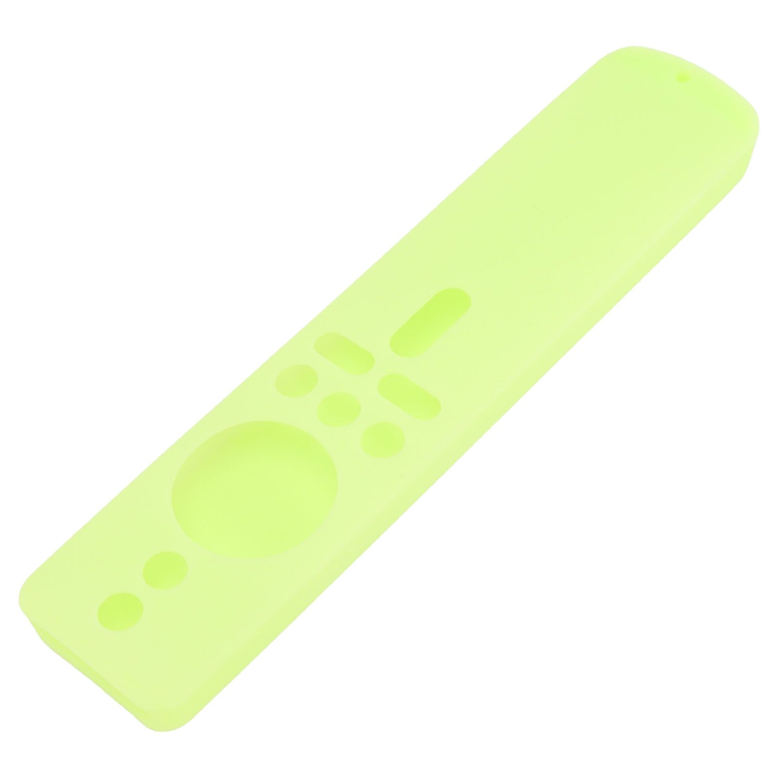 Silicone Protective Cover for Xiaomi TV Stick 4K Anti Slip Remote Control Case with Lanyard Fluorescent Green - Image 8