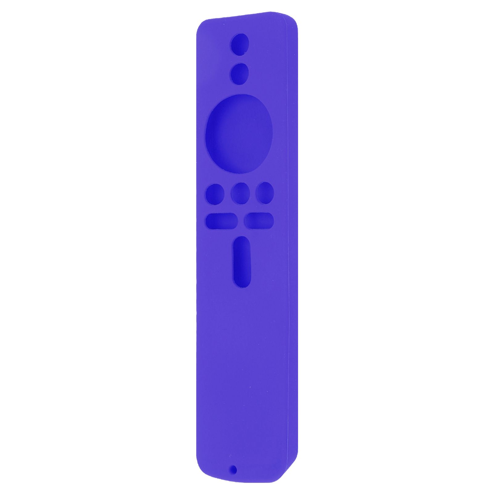 Silicone Protective Cover for Xiaomi TV Stick 4K Anti Slip Remote Control Case with Lanyard Purple - Image 2