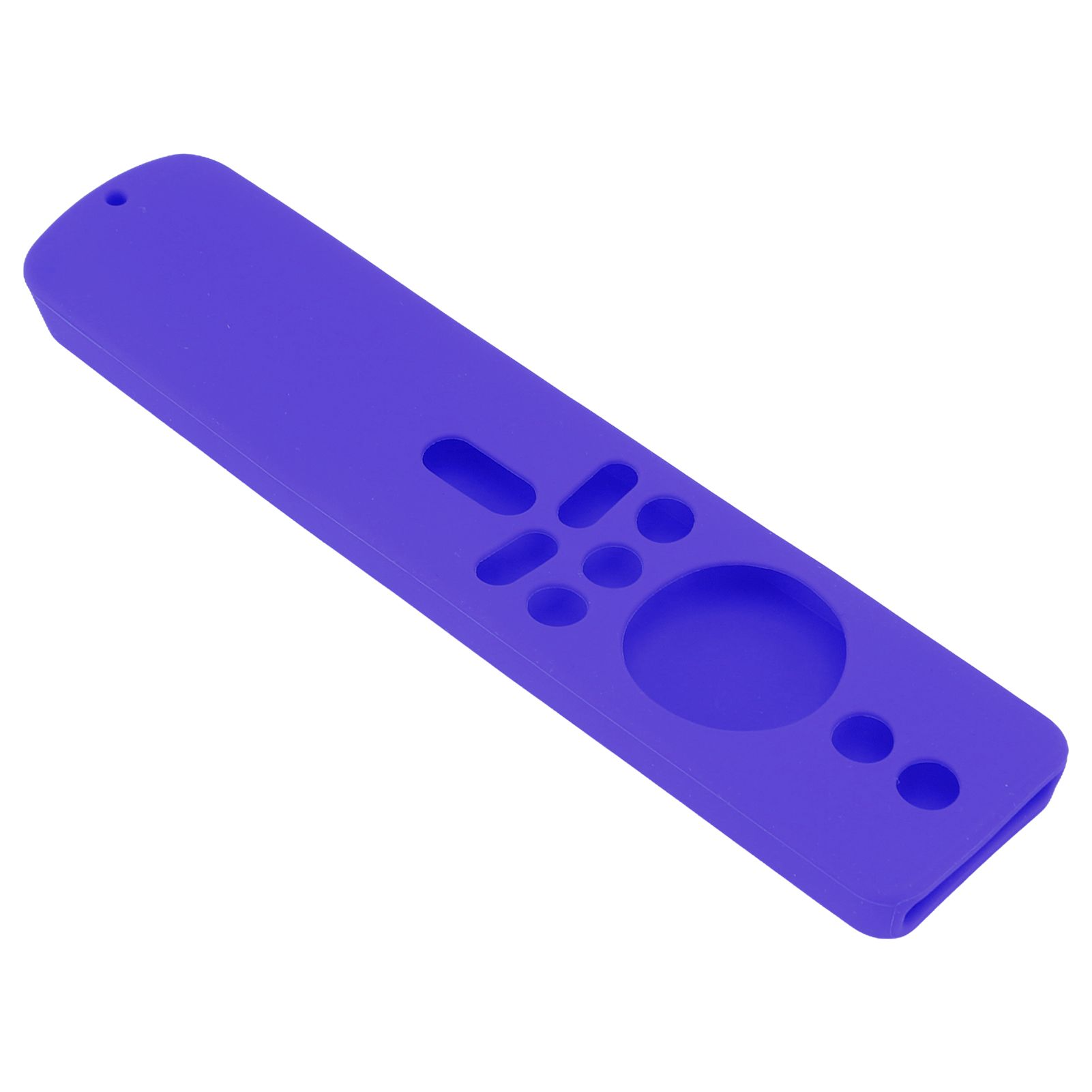 Silicone Protective Cover for Xiaomi TV Stick 4K Anti Slip Remote Control Case with Lanyard Purple - Image 4
